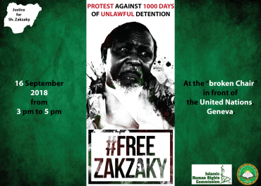 Dimostrazione in Svizzera per chiedere la liberazione di Sheikh Zakzaky
