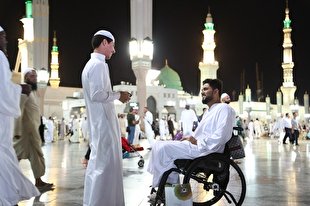 افطاری با طعم زیارت در مسجدالنبی + عکس