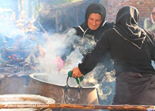 از اطعام تا کمرگیری عزاداران در محرم هزارجریب