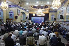 کرسی تلاوت کاروان قرآنی شهدای خدمت در قزوین