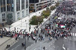 Belçika'da binlerce kişi Gazze'ye destek gösterisi düzenledi