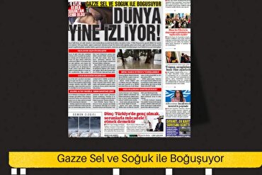 Gazze sel ve soğuk ile boğuşuyor dünya yine izliyor!
