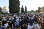 Yüz binden fazla Müslüman bayram namazını Mescid-i Aksa'da kıldı